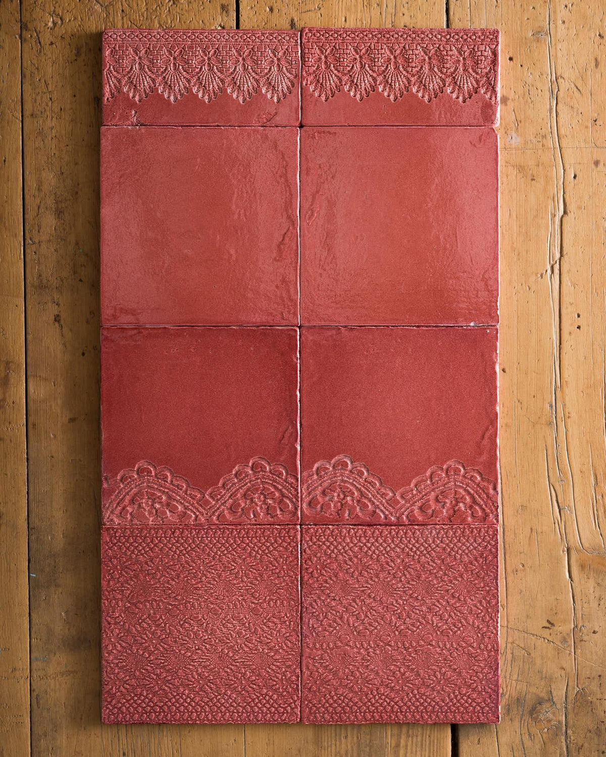 Rose Lace Market Tiles - Plain Long Metro TEST