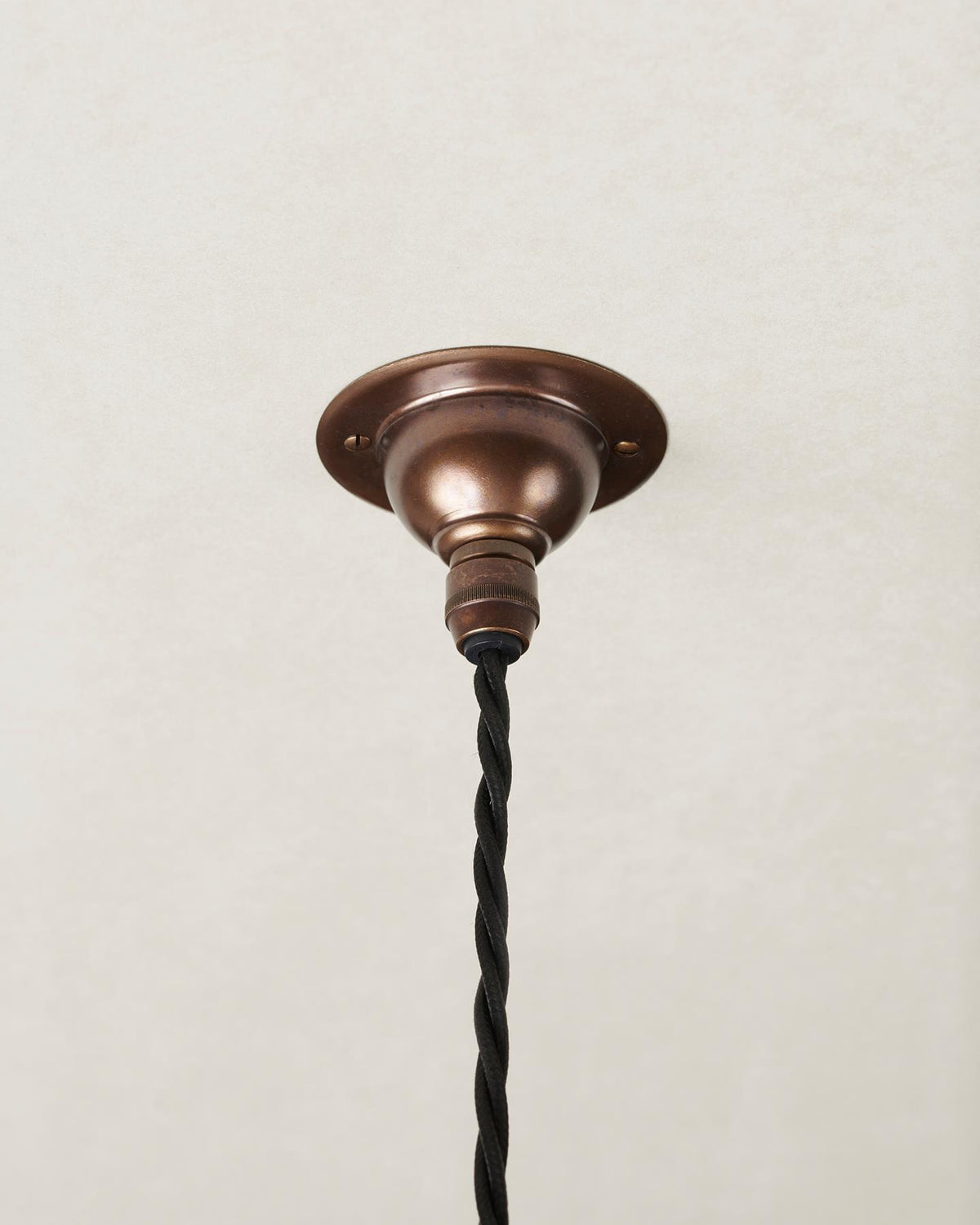 The Crackle Pendant Light - Small, Antiqued Brass TEST
