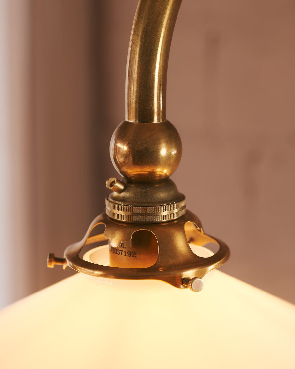 The Heirloom Task Light with Milk Glass Shade - Large TEST
