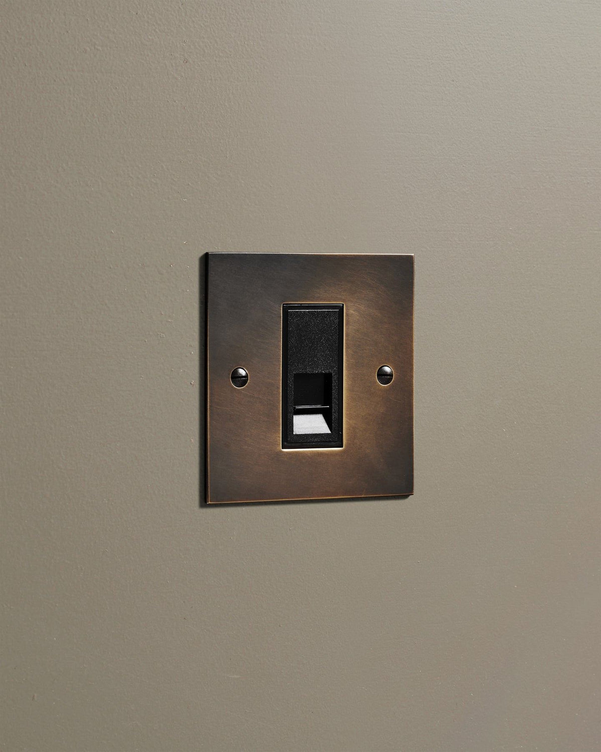 Oxidised Brass Classic Telecom Outlet TEST
