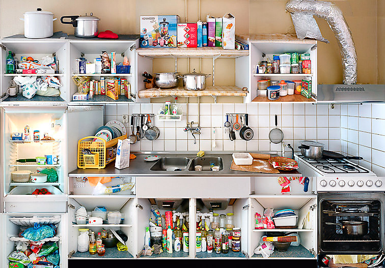 behind your kitchen cupboards!