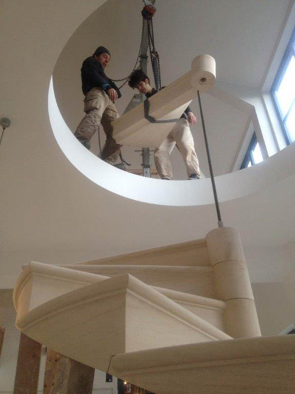 deVOL-kitchens-blog-Cotes Mill-Limestone-spiral-staircase-construction-beautiful-interiors-design-photography-Carvero-art