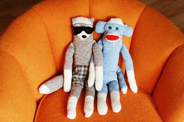 deVOL-kitchens-blog-A Beautiful Mess-handmade-creative-fun-sock-monkey-raccoon-toys