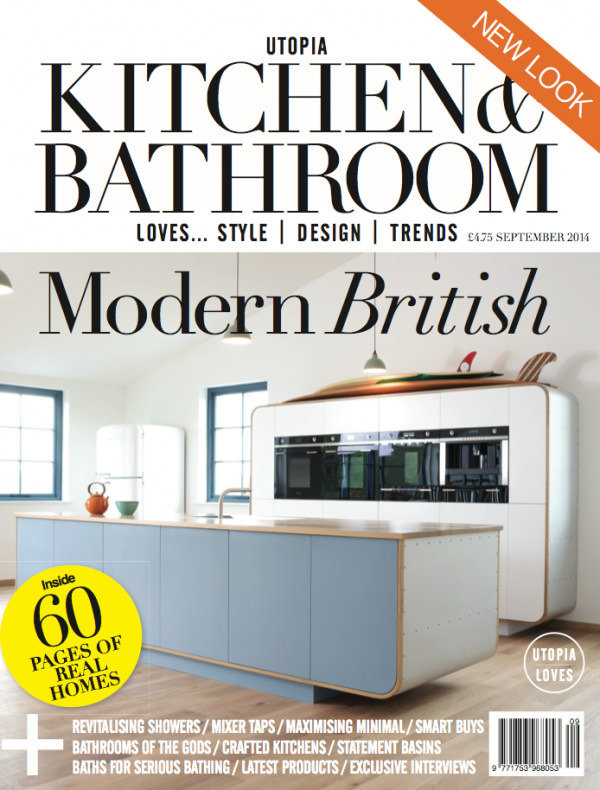 deVOL Kitchens - front cover Utopia magazine- Air Kitchen- Modern British