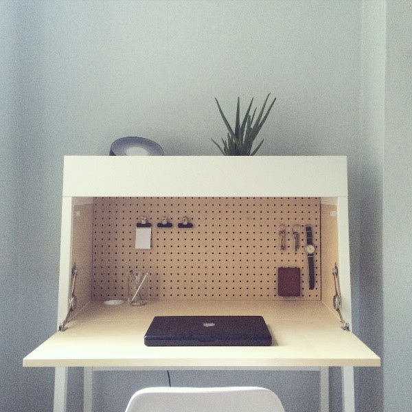 pegboard desk