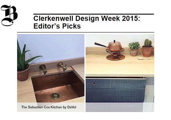 deVOL Kitchens - Clerkenwell Design Week Highlights - deVOL Kitchens