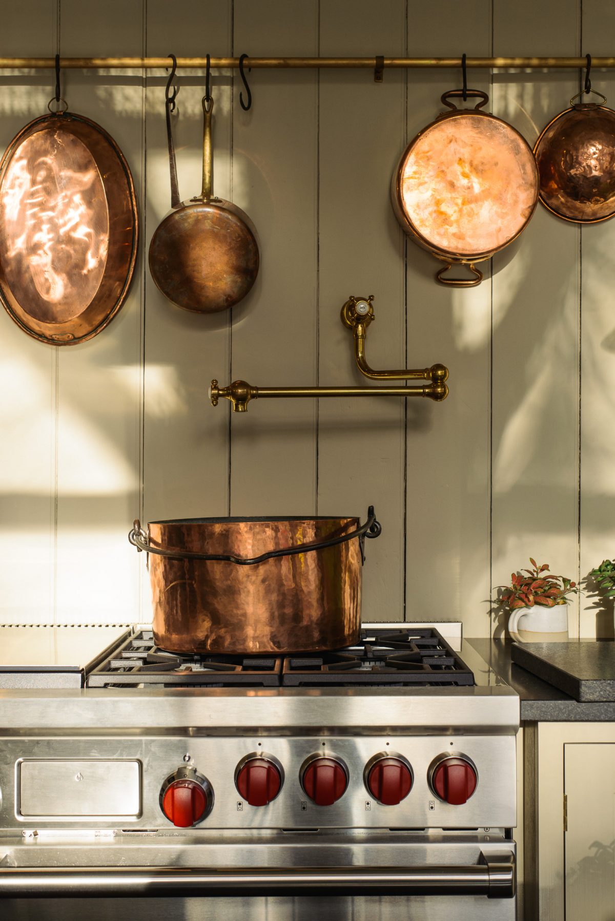 The deVOL Pot Filler Tap - an old school kitchen gadget that makes cooking easier and more fun. 