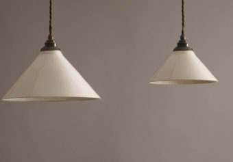 A new addition to our handmade lighting, the Creamware Pendant