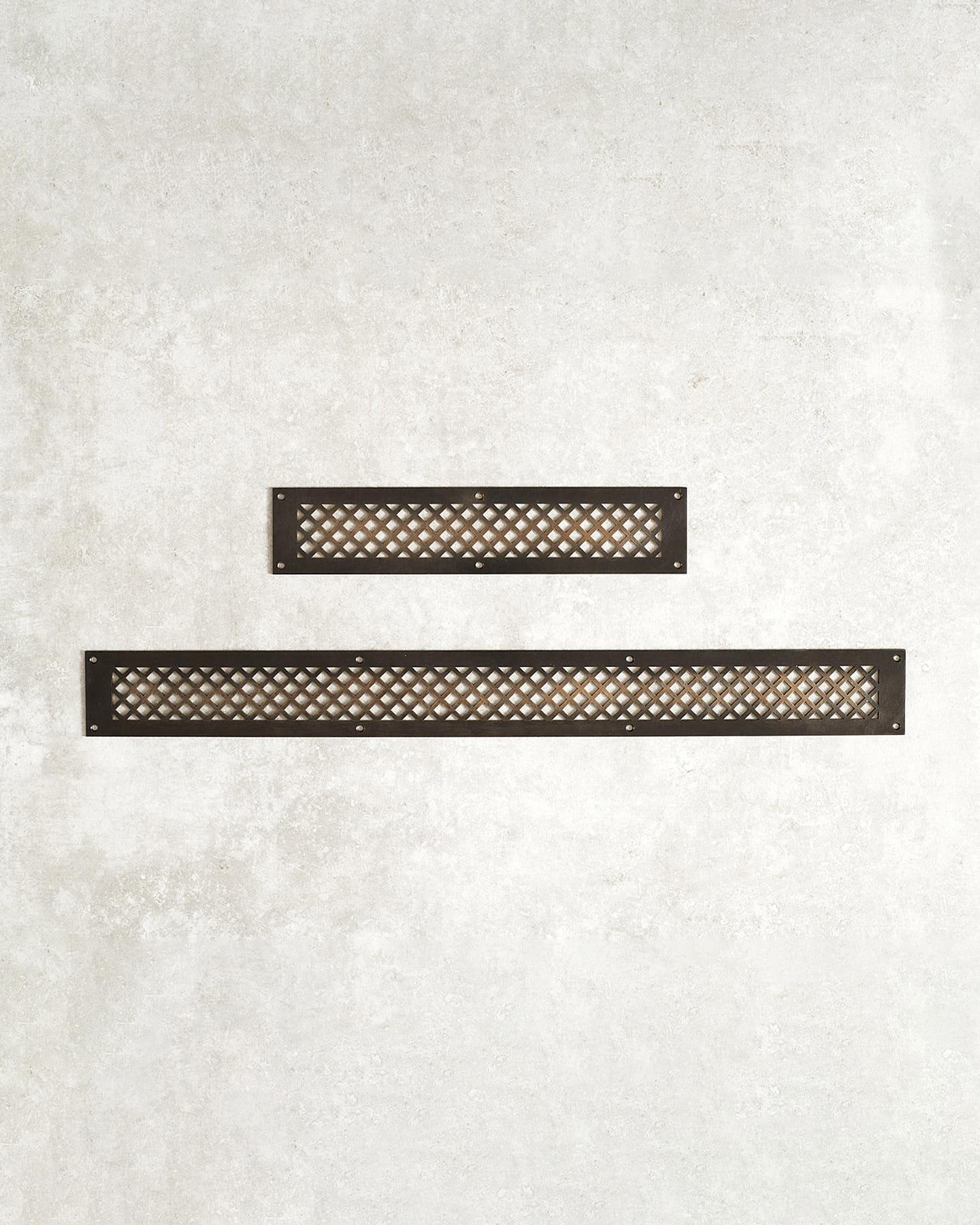 Oxidised Brass Vent Cover - Large