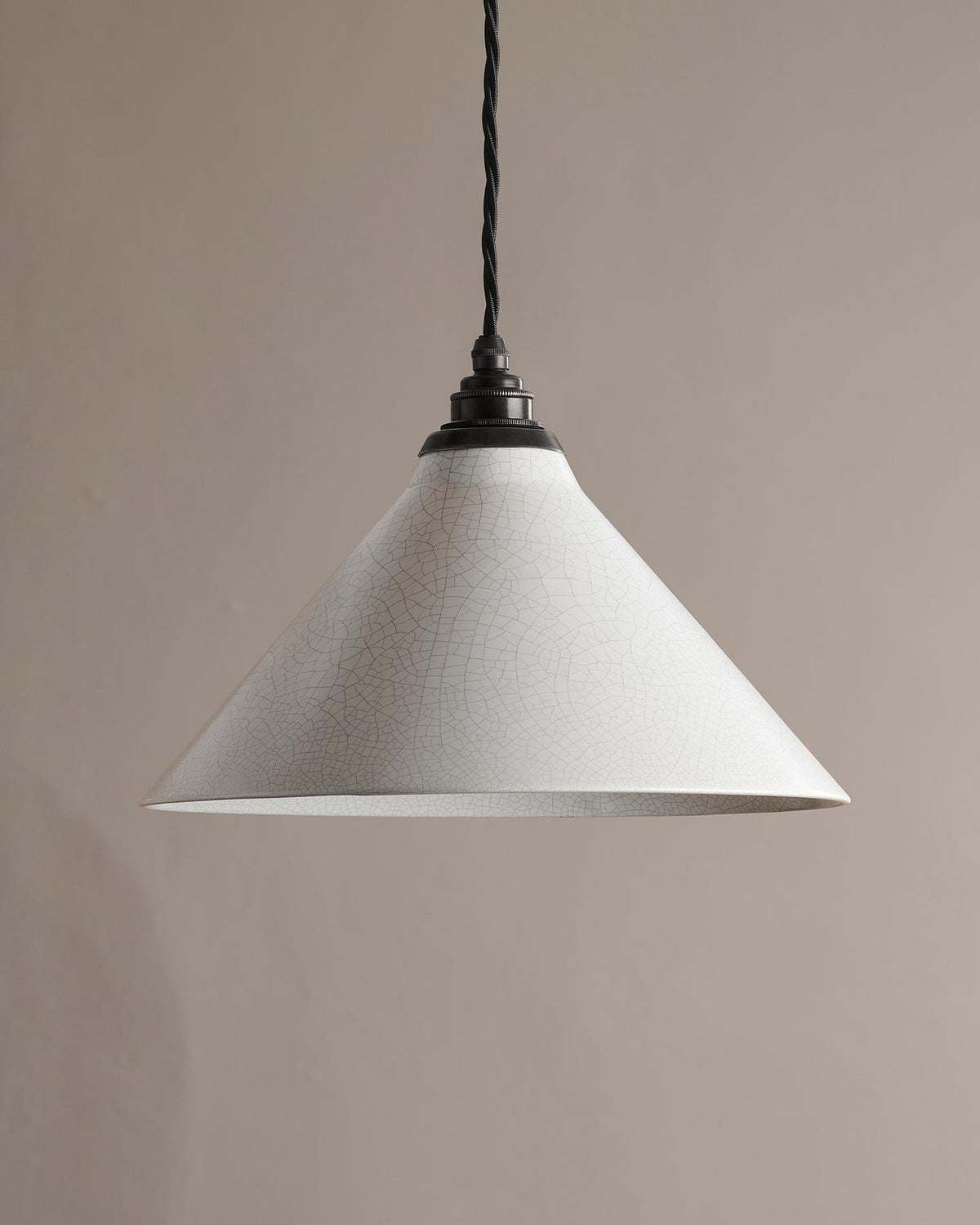 The Crackle Pendant Light - Large, Aged Bronze TEST
