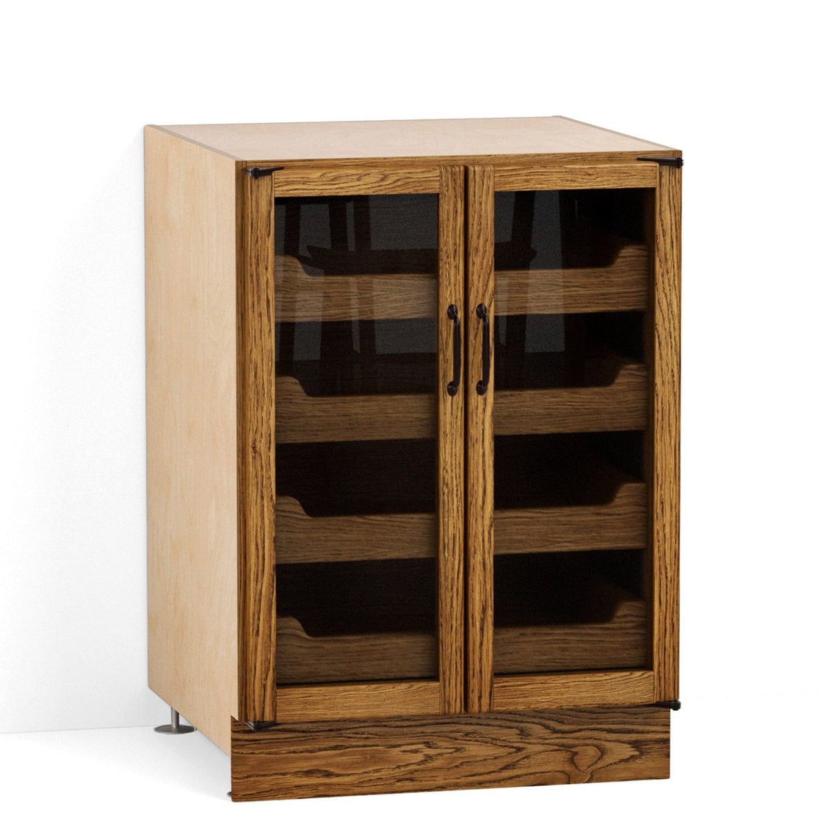 630mm Glazed Base Cabinet with Internal Drawers