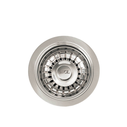 deVOL Chrome Basket Waste Strainer & Overflow Kit