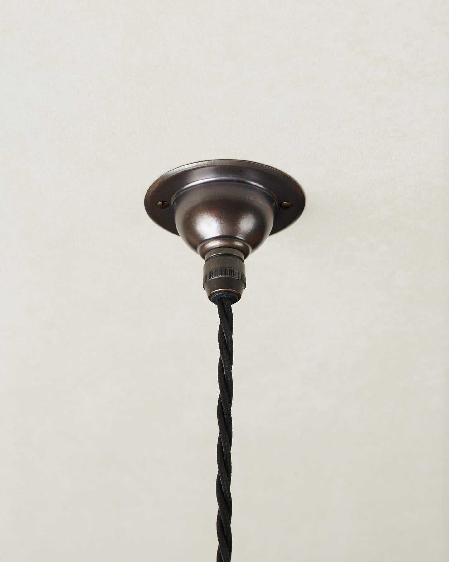 The Crackle Pendant Light - Small, Aged Bronze