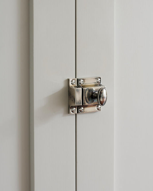 The deVOL Classic Cupboard Catch - Antique Silver