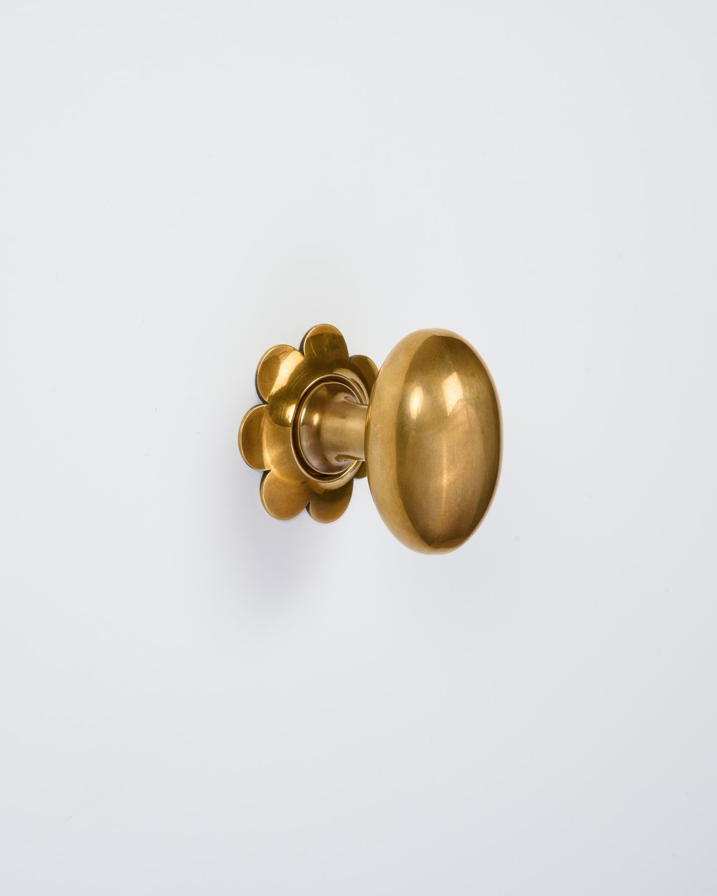 The Clothilde Doorknob with Marguerite Backplate