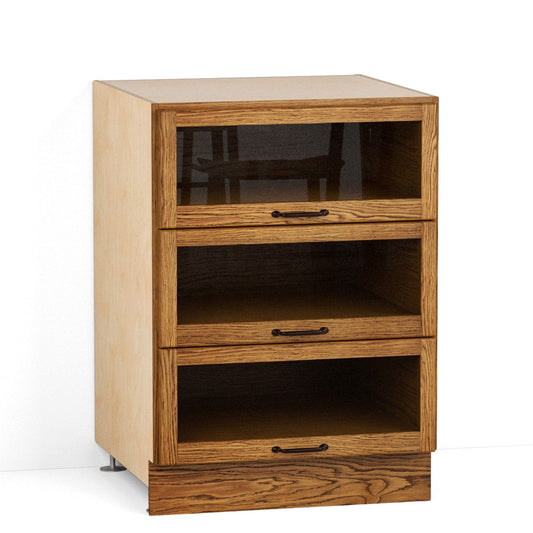 630mm Glazed Drawer Cabinet
