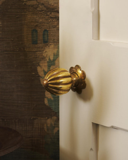 The Marguerite Doorknob with Marguerite Backplate