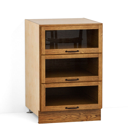 550mm Glazed Drawer Cabinet