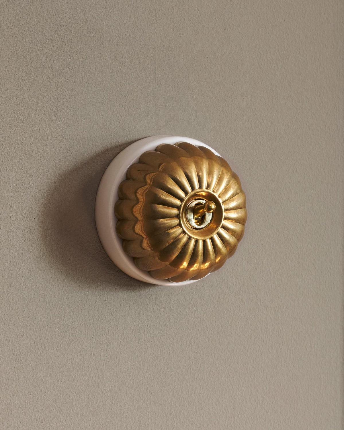 The Jelly Toggle Switch - Heirloom Brass, White Base, Intermediate TEST