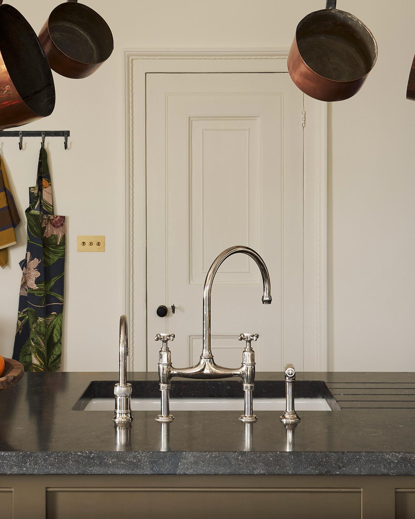 deVOL Nickel Ionian Tap with Rinse