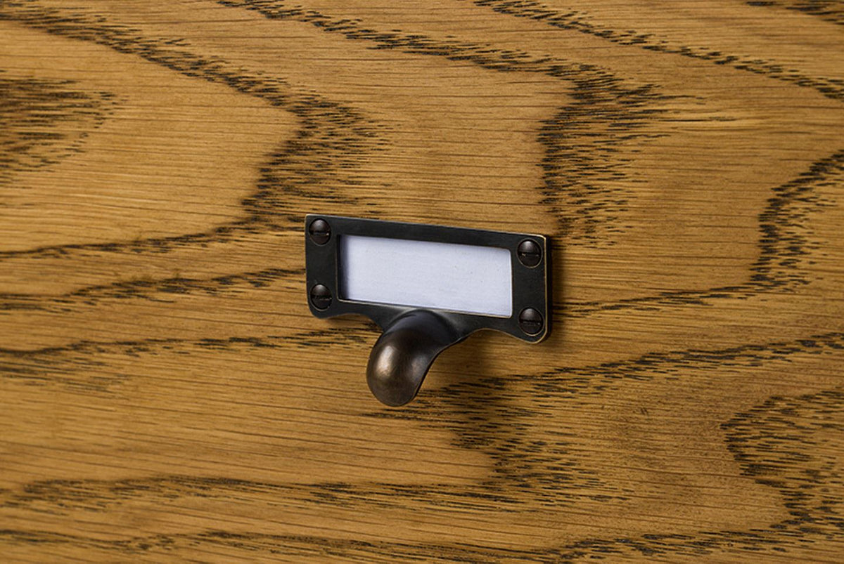 Oxidised Brass Cardframe Pull TEST