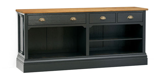 Freestanding Counter with Drawers & Open Storage