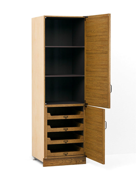630mm Full Height Single Larder Cupboard with Internal Drawers