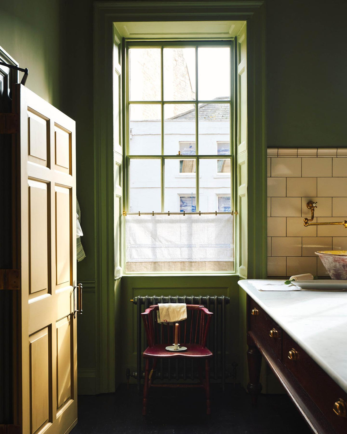 Aged Brass Café Curtain Rail - 1000mm rail with 3 brackets & 12 clips TEST
