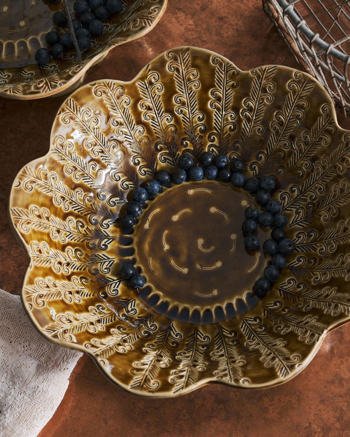 Heirloom Petal Bowl - Sepia