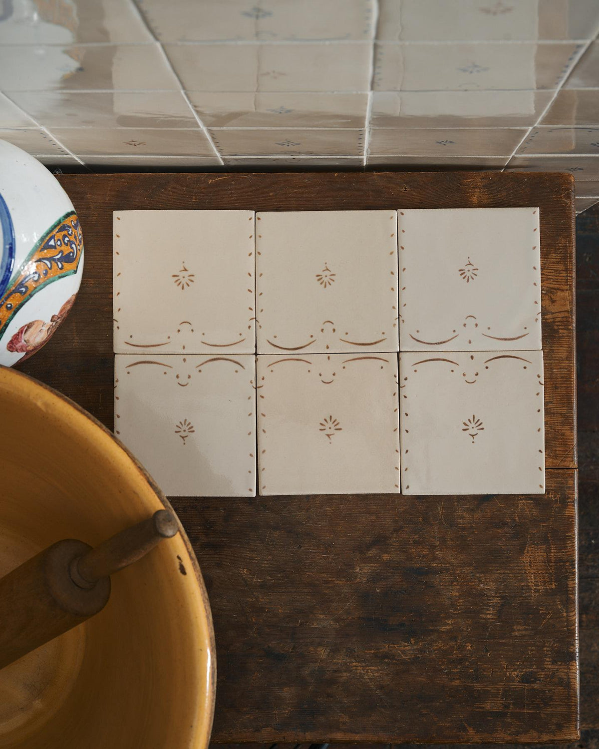 Ditsy Delft Tile - Delft in Sepia TEST
