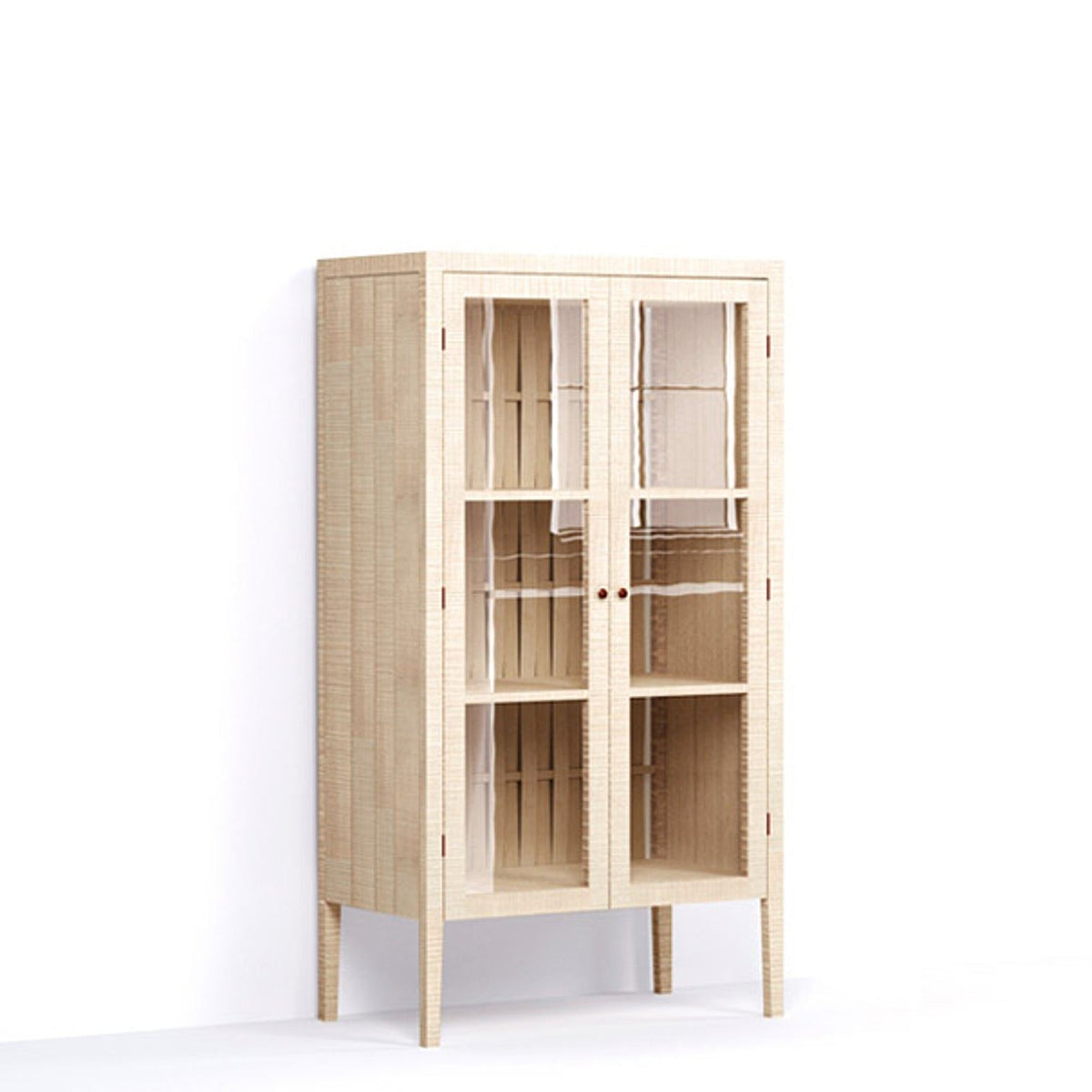 900mm Reduced Height Glazed Freestanding Cupboard