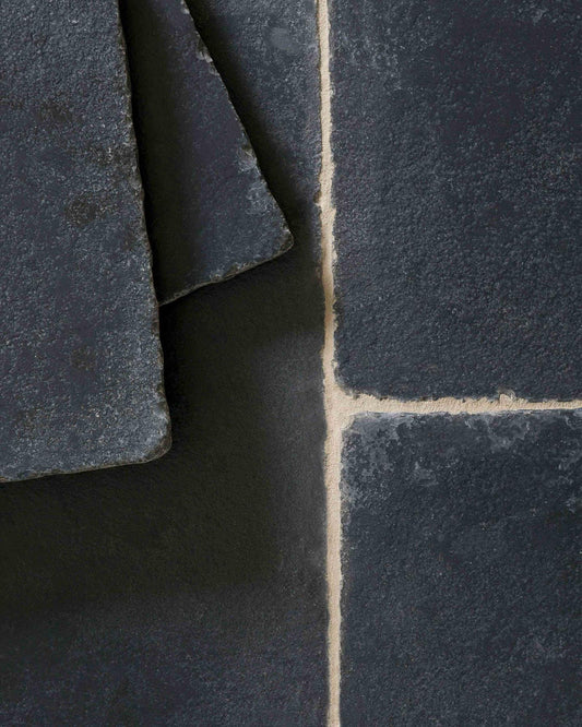 Brushed Charcoal Limestone - Sample Tile