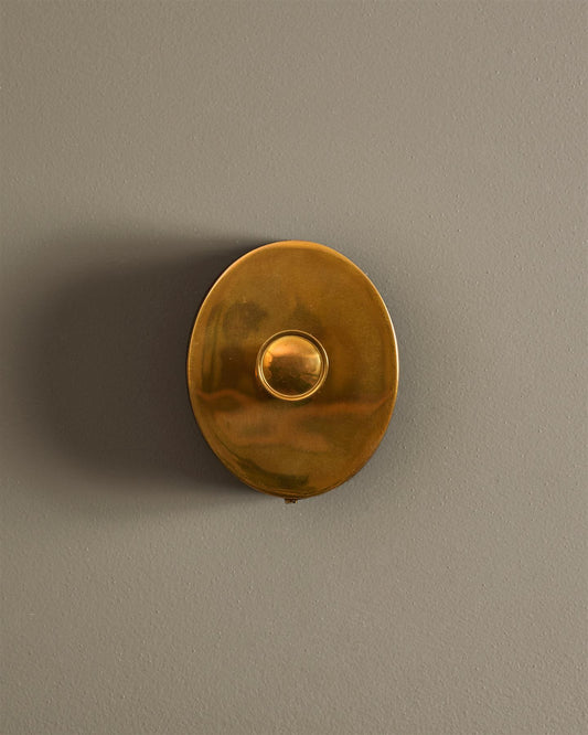 Heirloom Brass Oval Dimmer Switch - Petite 1 Gang