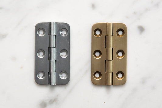 Chrome or Brass Hinges
