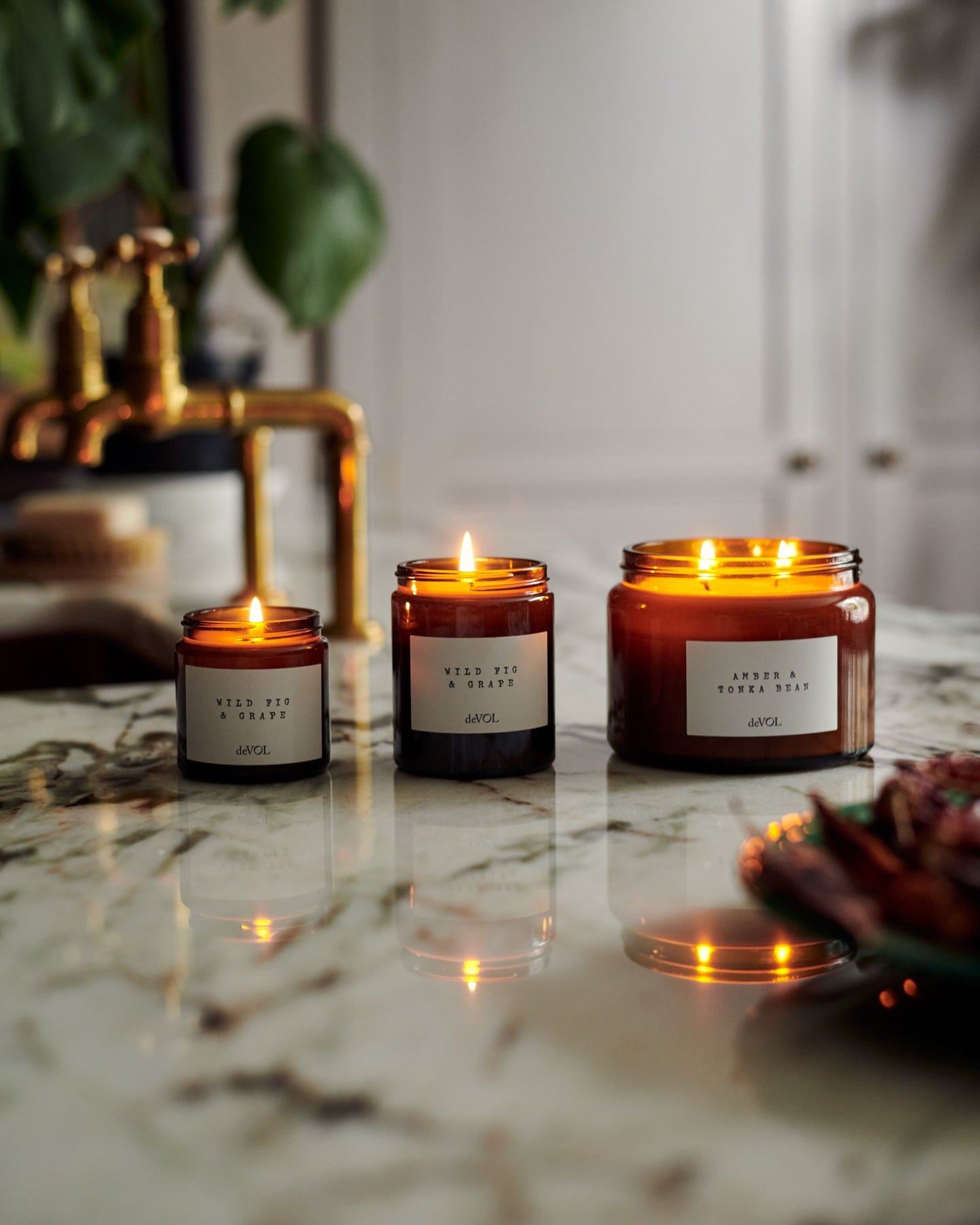 Large deVOL Scented Candle - Moroccan Rose