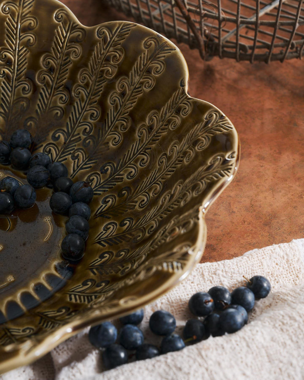 Heirloom Petal Bowl - Sepia TEST