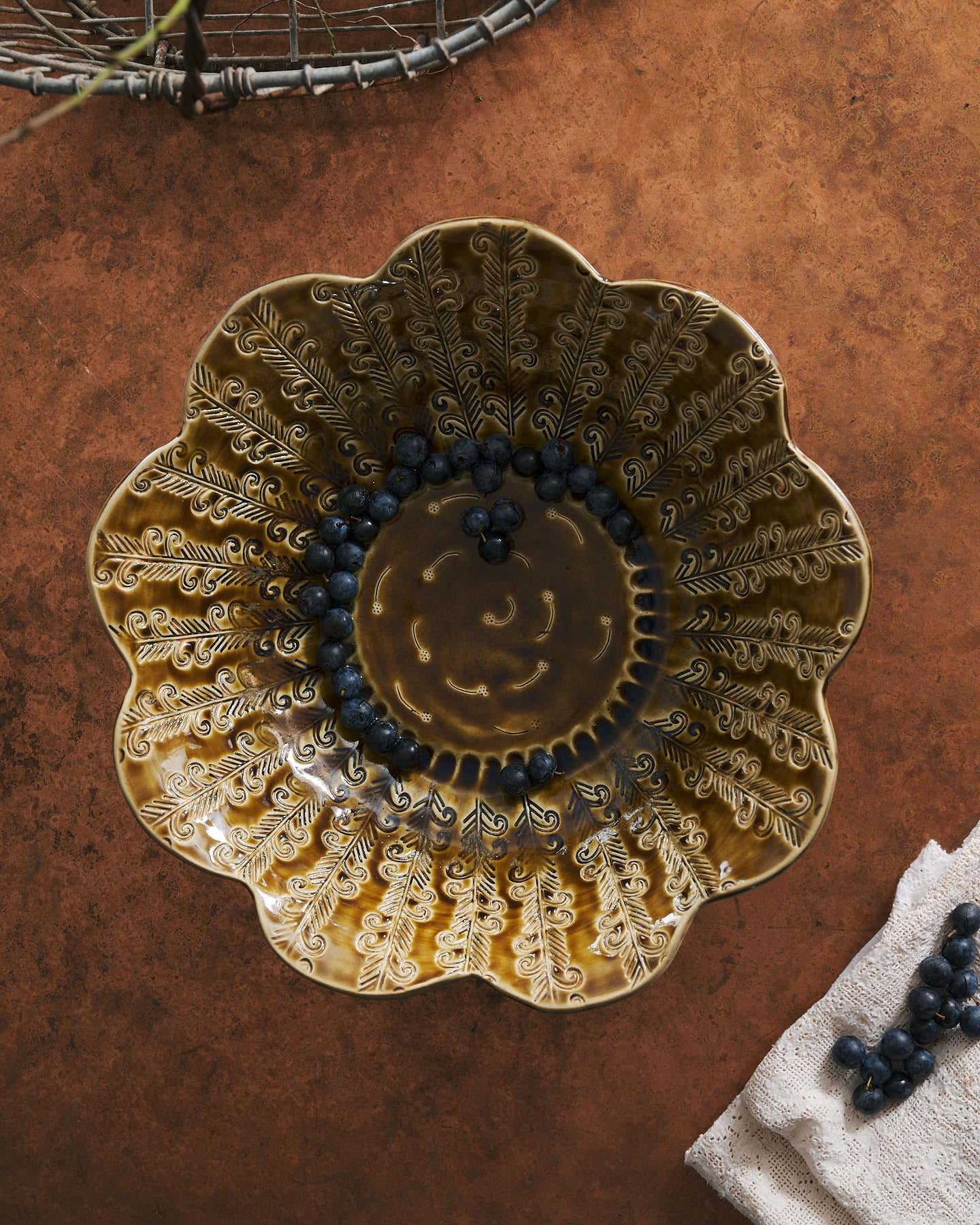 Heirloom Petal Bowl - Sepia