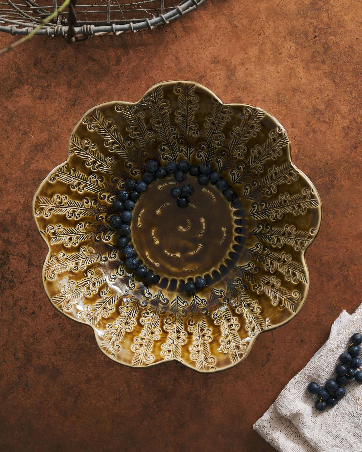 Heirloom Petal Bowl - Sepia TEST