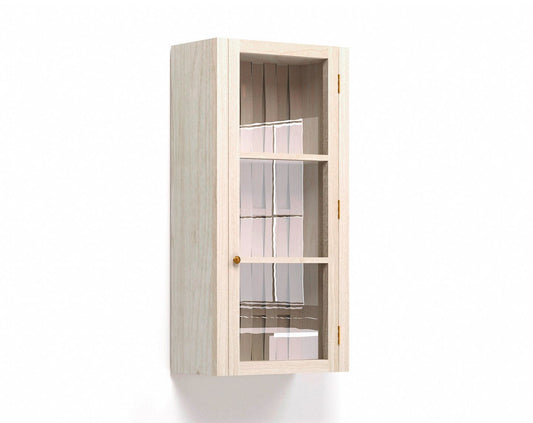 436mm Single Door Glazed Wall Cupboard