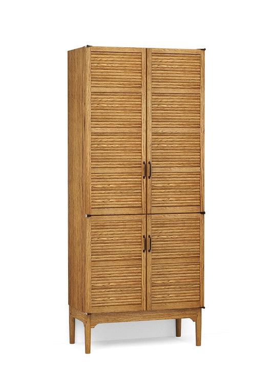 900mm Freestanding Pantry with Tambour Doors