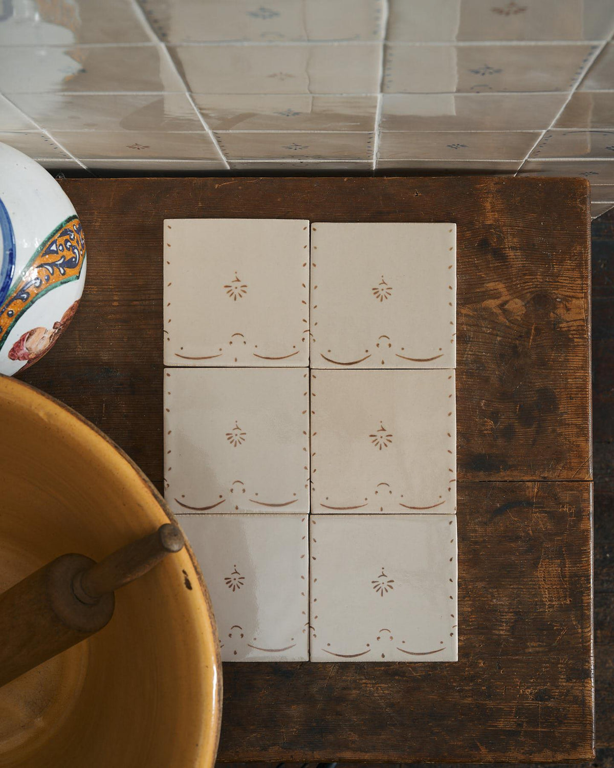 Ditsy Delft Tile - Delft in Sepia TEST