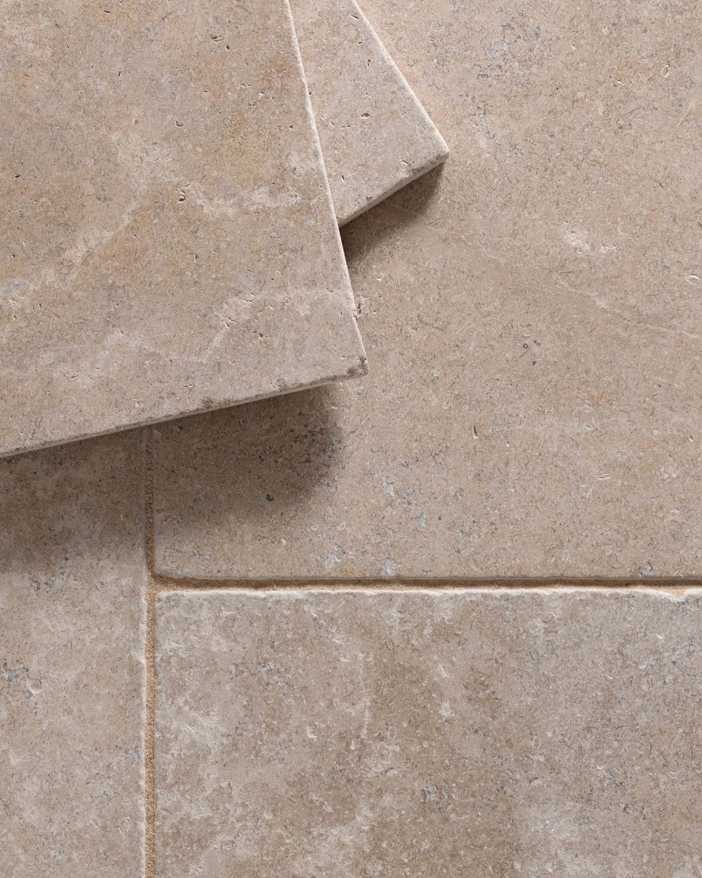 Dijon Tumbled Limestone - 600mm x free lengths (15mm thick)