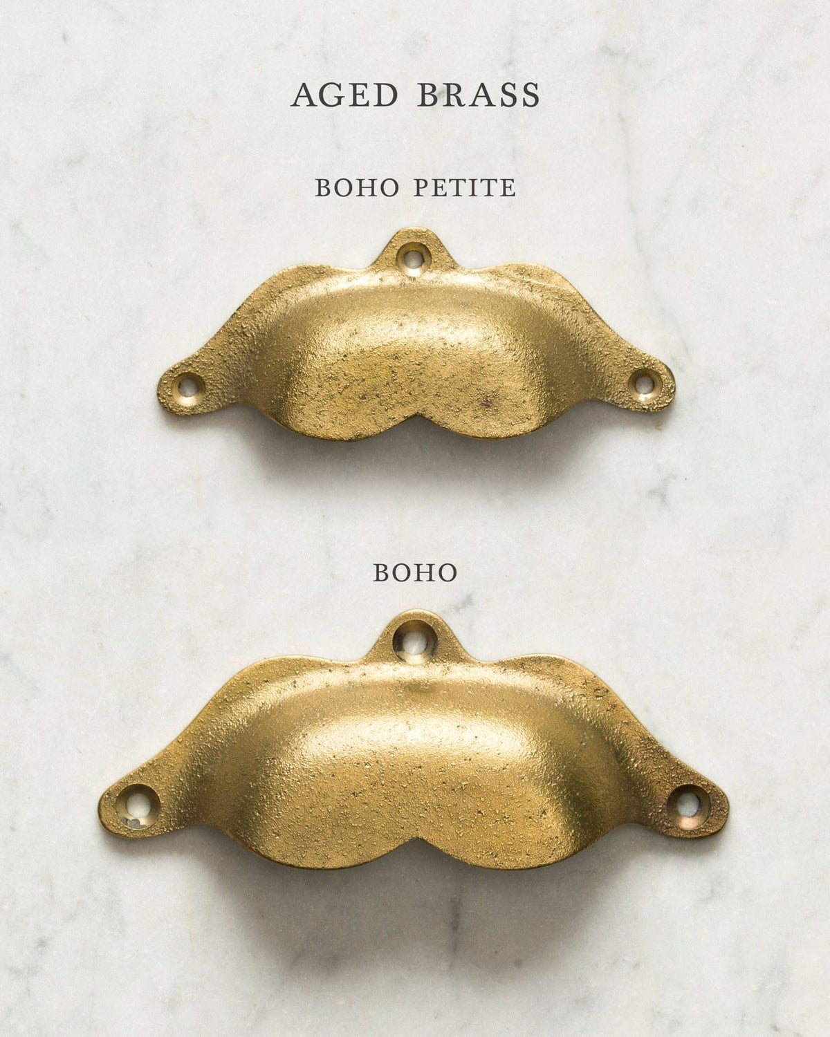 Aged Brass Boho Handle - Petite TEST