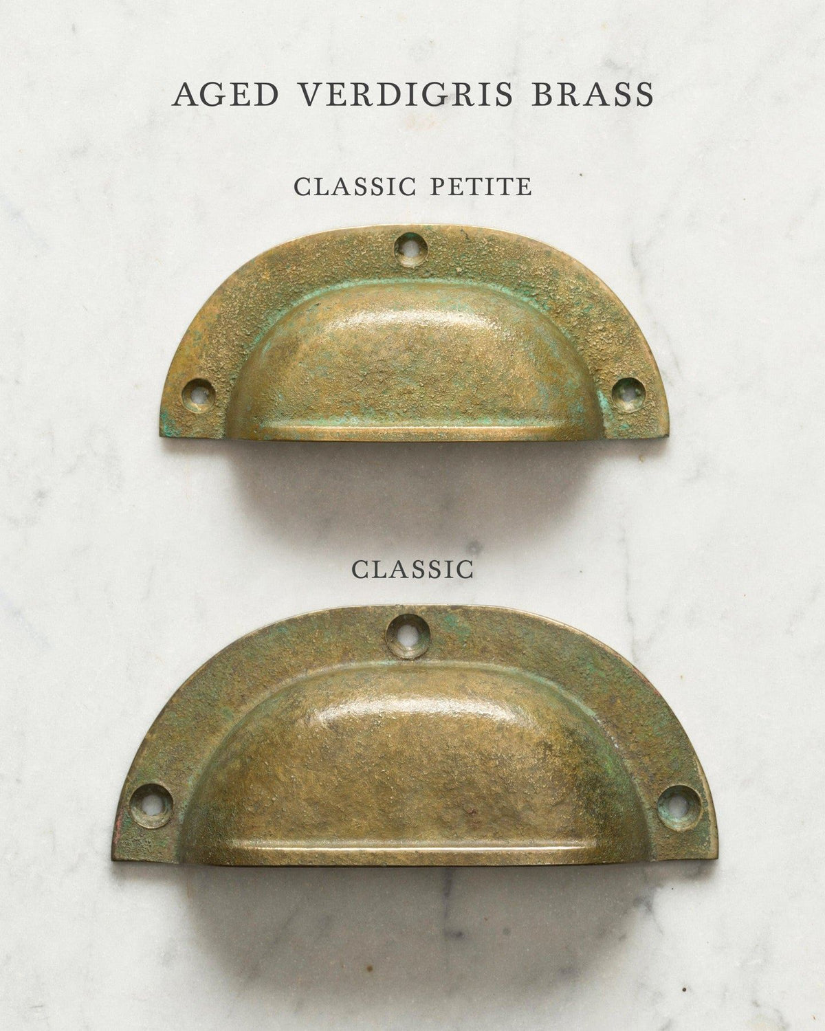 Aged Verdigris Brass Classic Handle TEST
