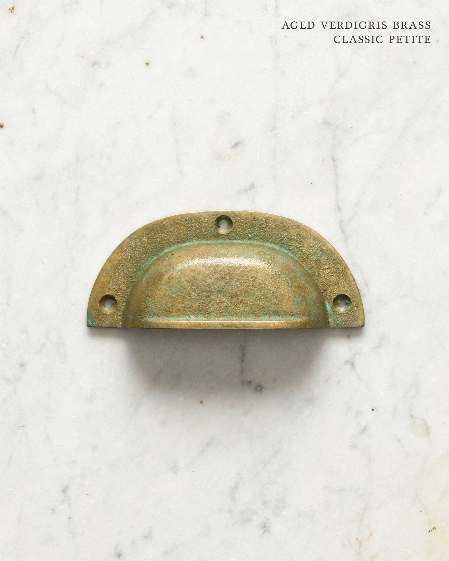 Aged Verdigris Brass Classic Handle - Petite