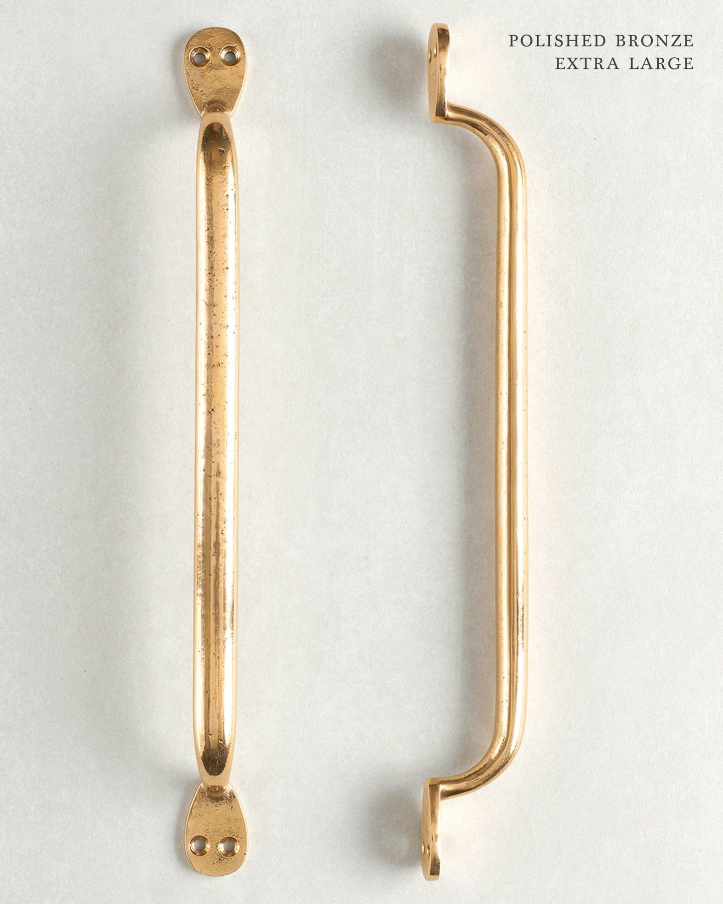 Polished Bronze Pull Handle - Extra Large