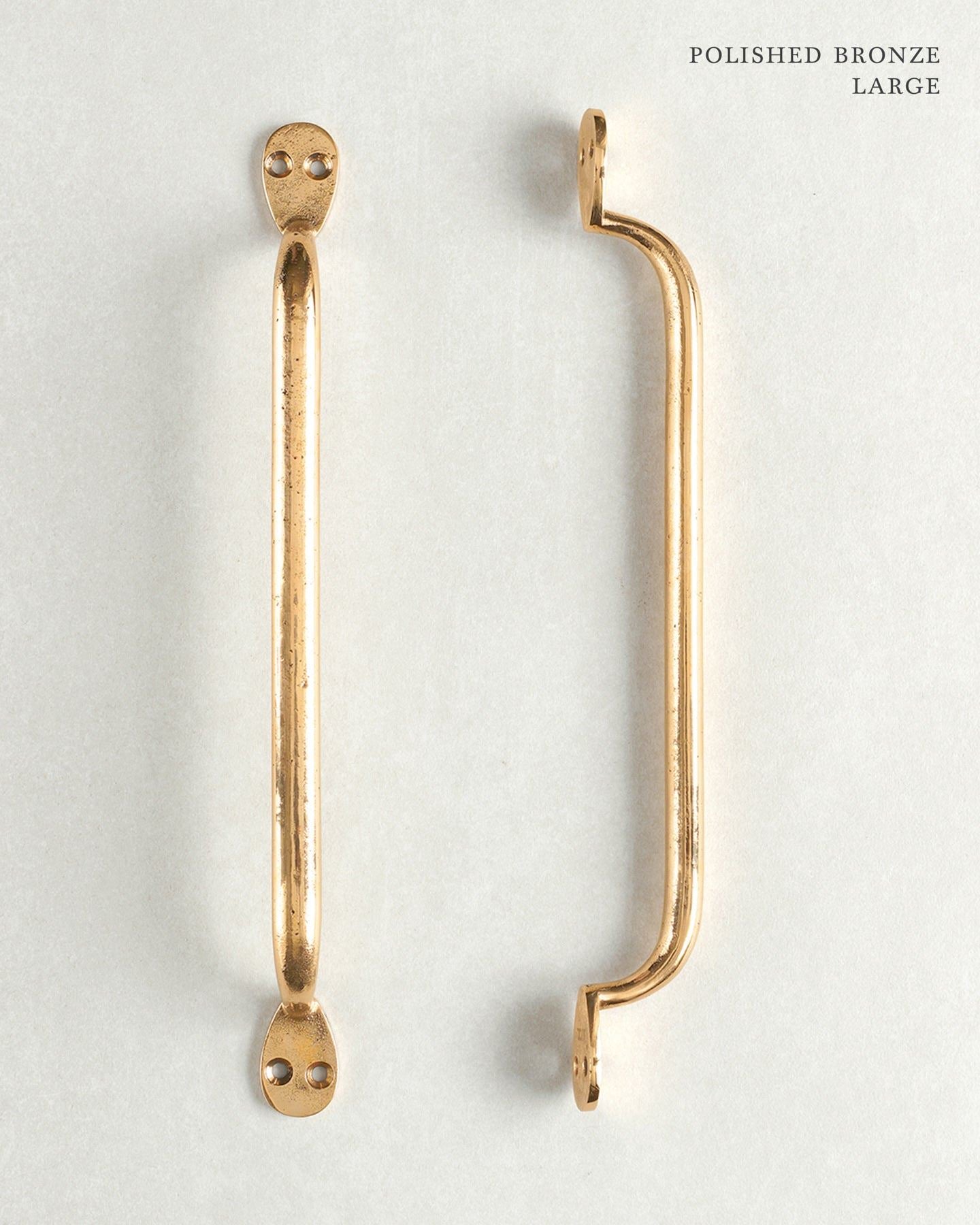 Polished Bronze Pull Handle - Large