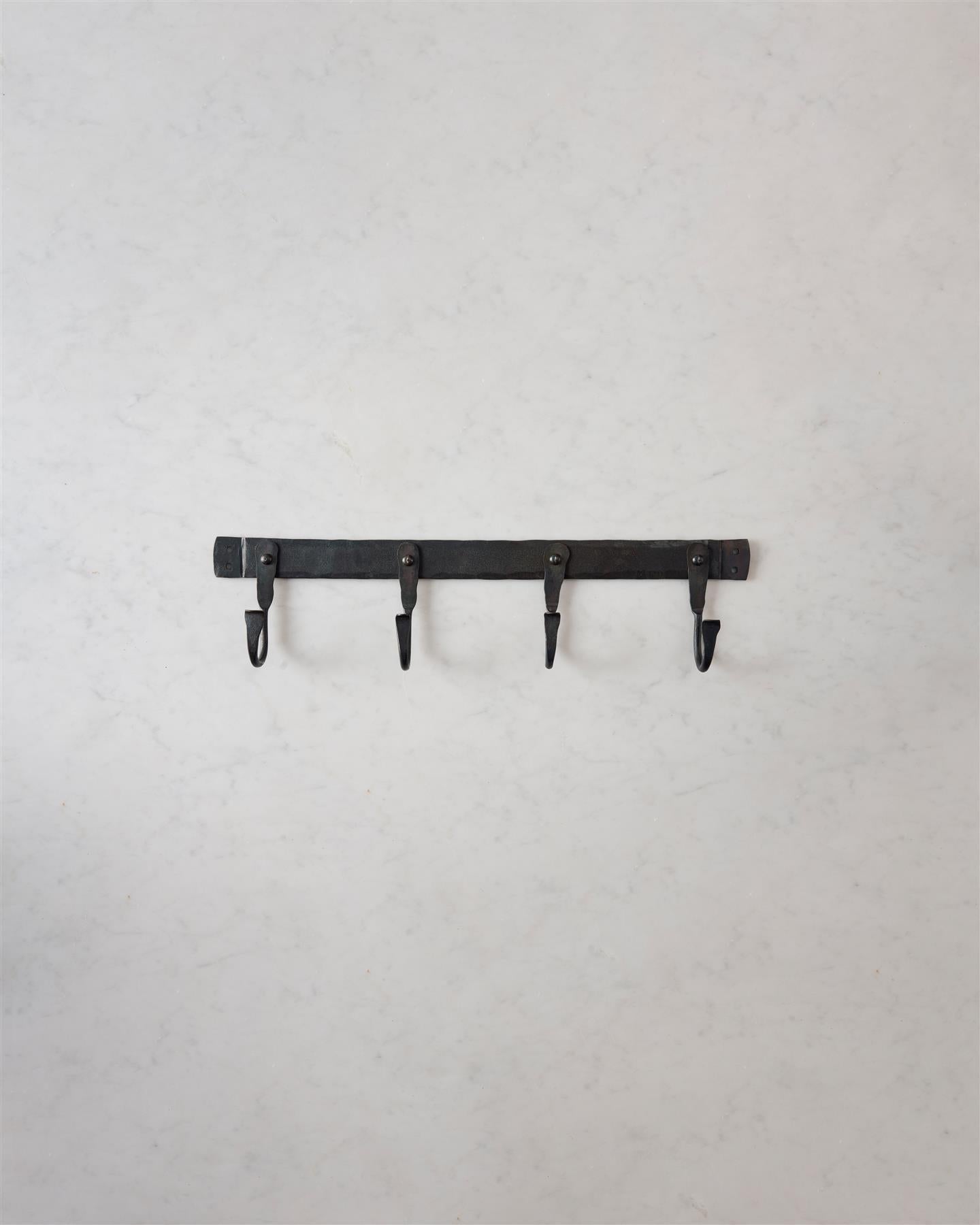 17" Iron Hook Rack (4 Hooks)