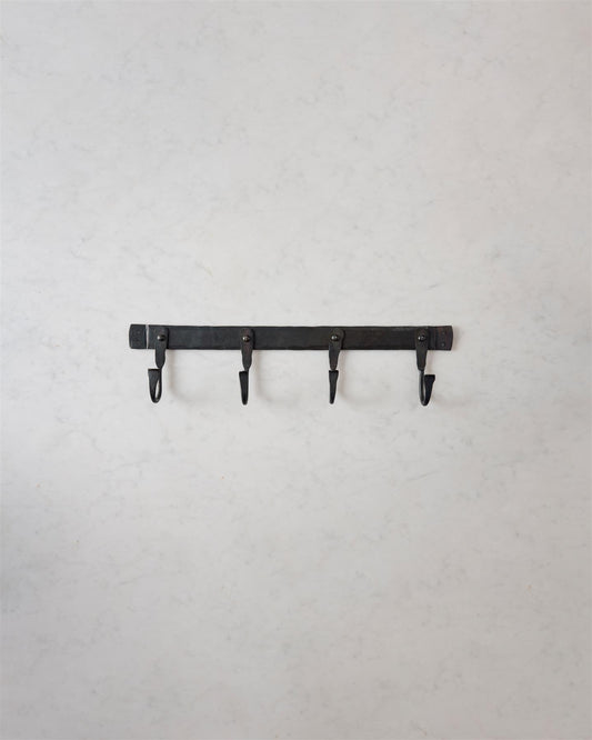 17" Iron Hook Rack (4 Hooks)