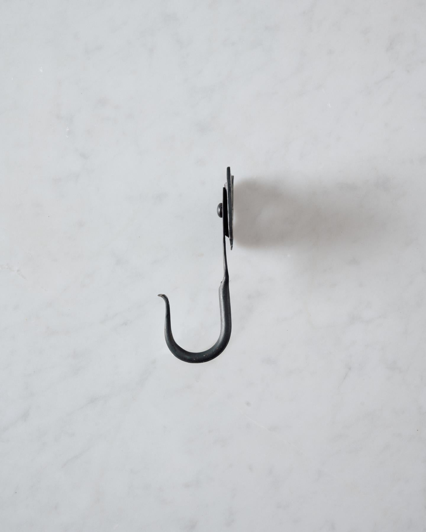 Iron Hook with Elephant Backplate - Small